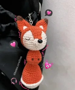 Móc khoá len Bé Cáo đuôi to 🦊