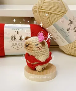 Móc khoá len Capybara mặc Bikini phiên bản mùa hè 👙☀️