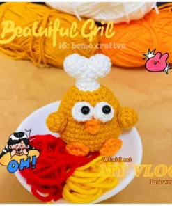 Móc khoá len Gà rán DunDun 🍗